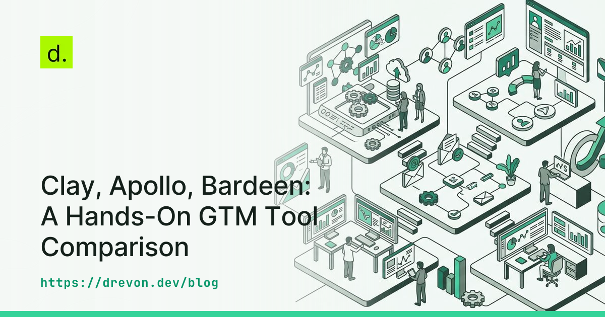 Clay, Apollo, Bardeen: A Hands-On GTM Tool Comparison