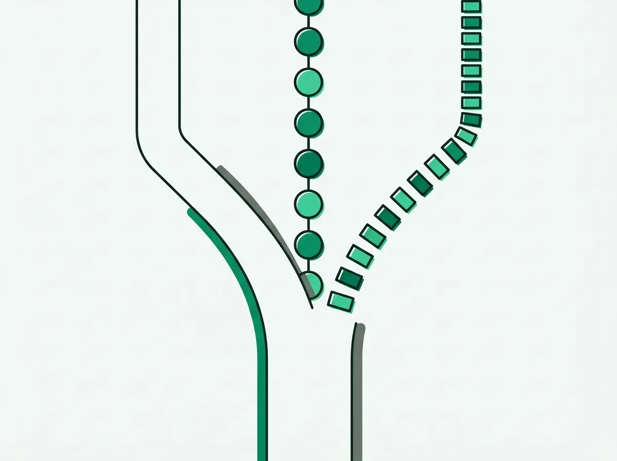 A single path splits into three different paths, symbolizing the three alternative approaches to modern prospecting.