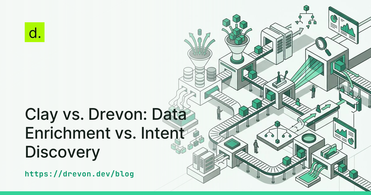 Clay vs. Drevon: Data Enrichment vs. Intent Discovery