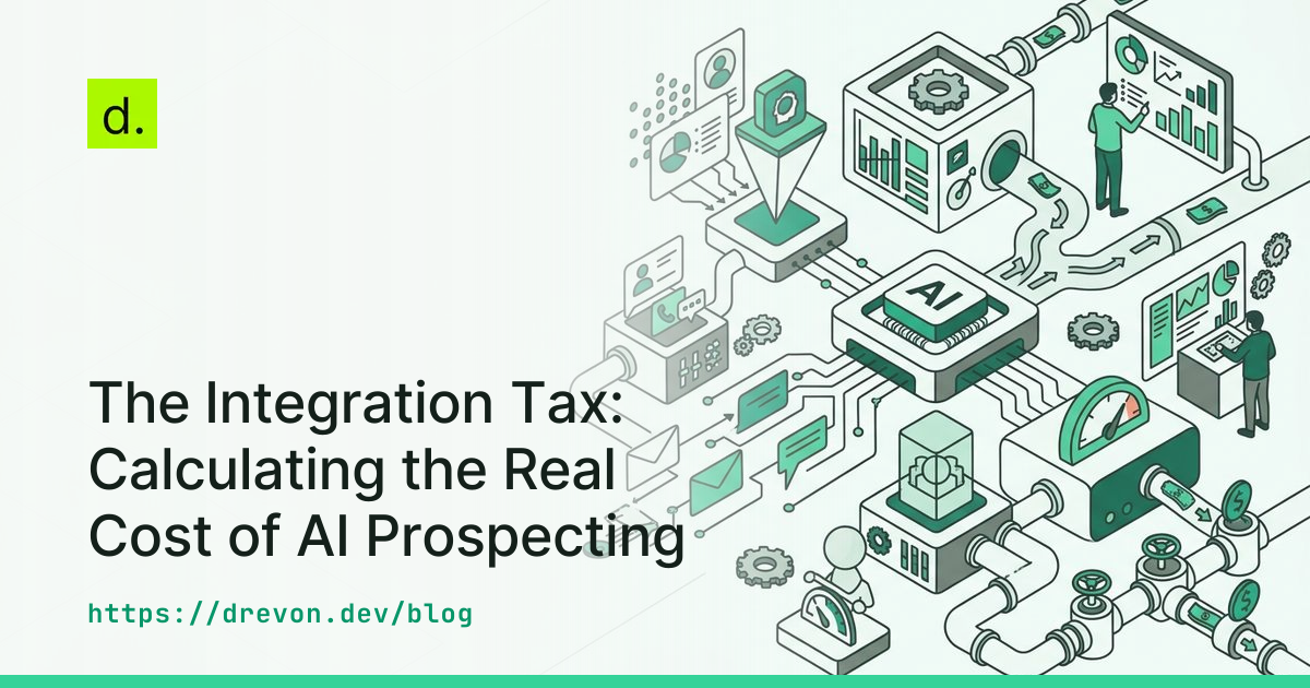 The Integration Tax: Calculating the Real Cost of AI Prospecting