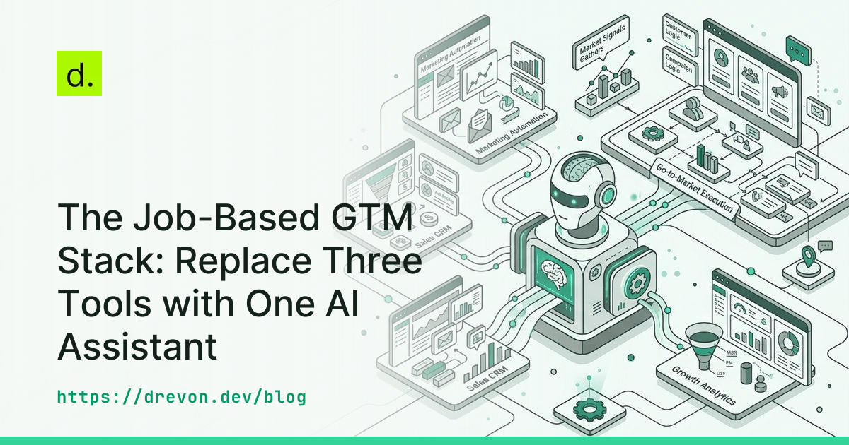 The Job-Based GTM Stack: Replace Three Tools with One AI Assistant