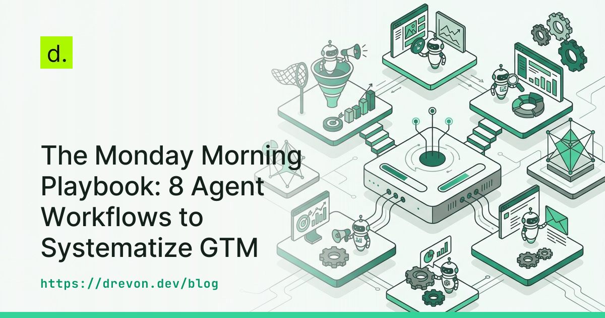 The Monday Morning Playbook: 8 Agent Workflows to Systematize GTM