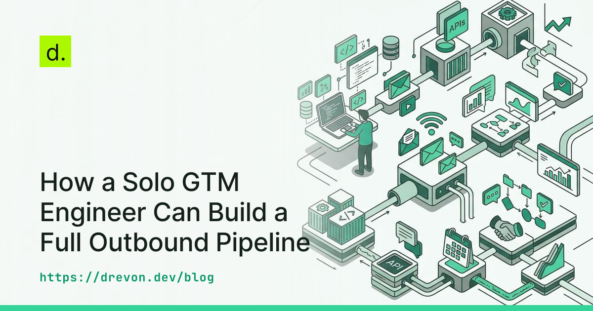 How a Solo GTM Engineer Can Build a Full Outbound Pipeline