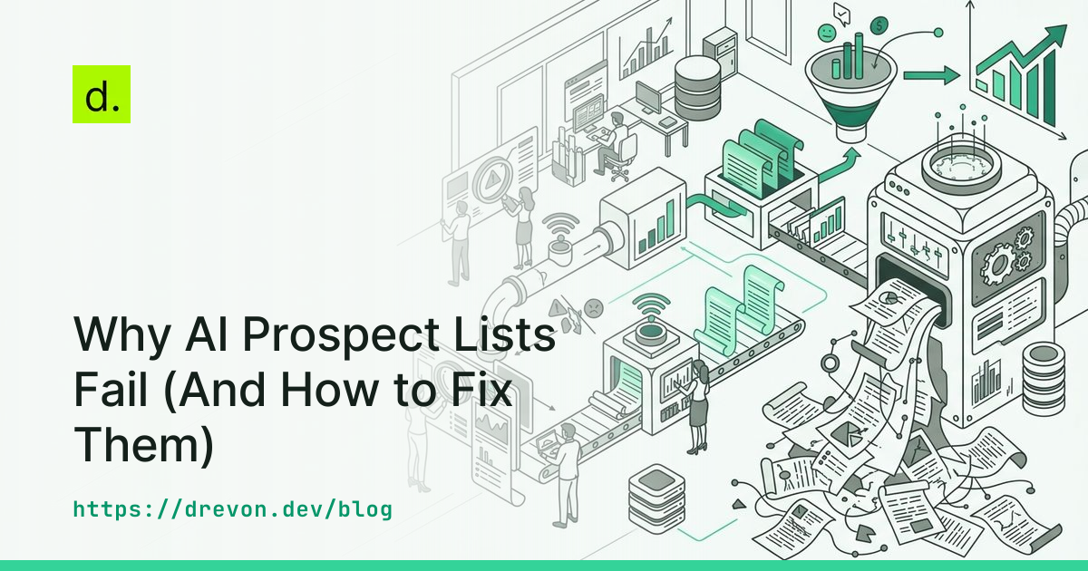 Why AI Prospect Lists Fail (And How to Fix Them)