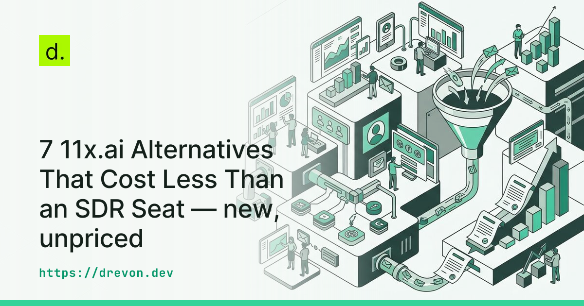 7 11x.ai Alternatives That Cost Less Than an SDR Seat — new, unpriced