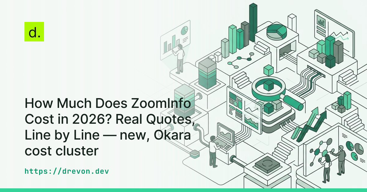 How Much Does ZoomInfo Cost in 2026? Real Quotes, Line by Line — new, Okara cost cluster
