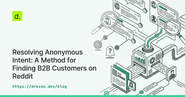 Resolving Anonymous Intent: A Method for Finding B2B Customers on Reddit